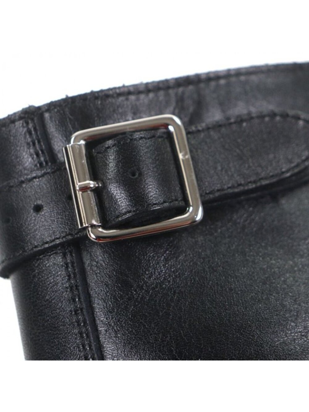 Celine Bulky Leather Hedi Slimane Era Logo Studs Lace Up Short Boots Black 42 - Picture 7 of 10